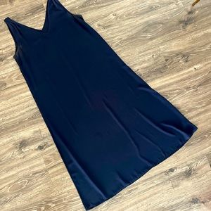 J. Crew Navy Sleeveless Maxi Dress